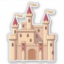 Recherche de châteaux autocollants Médiéval