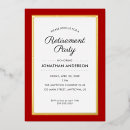 Recherche de feuille rouge invitations Élégant