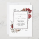 Recherche de rouge mariage invitations Argent