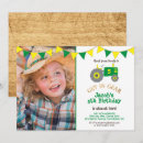 Suche nach grüner traktor einladungen Junge