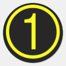 Recherche de numéro 1 autocollants Un