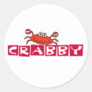 Recherche de crabe drôle autocollants Humour