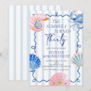 Recherche de trente ans invitations Bleu