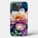 Recherche de fleur blanche iphone coques Aquarelle
