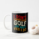 Recherche de golfeur vintage tasses Fête des pères
