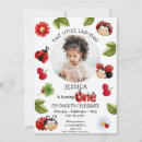 Recherche de ladybugs anniversaire invitations Floral