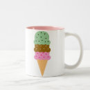 Recherche de cornet de crème glacée tasses Menthe