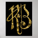 Suche nach buchstabe r poster Gold