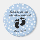Recherche de pieds bébé magnets Baby shower
