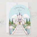 Recherche de castle baby shower invitations Conte de fées