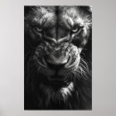 Recherche de lion m art Noir et blanc