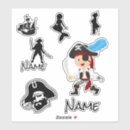 Recherche de sirène et pirate autocollants Bateau de pirates