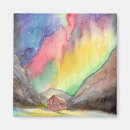 Suche nach nordlichter magnete Aquarell