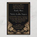Recherche de style gatsby invitations Noir