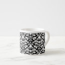Recherche de damassés tasses Noir et blanc