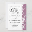 Suche nach violette lila hochzeit einladungen Für sie/ihn