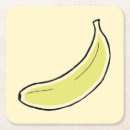 Recherche de banane dessous de verres Jaune