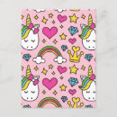 Recherche de motif de licorne cartes postales Pour tous