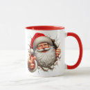 Recherche de lait pour père noël tasses Santa claus