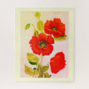 Recherche de pavot rouge puzzles Floral