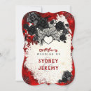 Recherche de coeur gothique invitations Rose