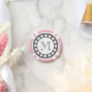Recherche de rose jetons poker Monogrammé
