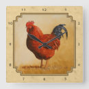 Recherche de coq rouge horloges Poulet