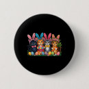 Recherche de lapin drôle badges Anniversaire