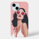 Recherche de illustration de mode iphone coques Rose