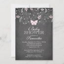 Recherche de papillon baby shower fille invitations Bébé