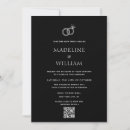 Recherche de anneaux mariage invitations Noir et blanc