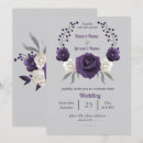 Recherche de violet foncé mariage invitations Plum purple
