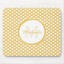Recherche de jaune et blanc tapis souris Monogramme