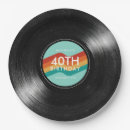 Recherche de disque vinyle assiettes en papier Noir