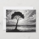 Recherche de arbre solitaire cartes postales Nuages