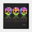 Recherche de crâne mexicain magnets Dia de los muertos