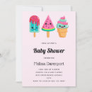 Recherche de cream baby shower invitations Cône de crème glacée