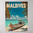 Suche nach malediven strand poster Reiseplakat