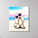 Recherche de cocker impressions sur toile Plage