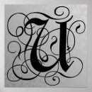 Recherche de u lettre u posters Monogramme