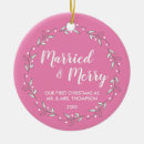 Recherche de noel de joyeux ornements Newly weds