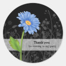 Recherche de marguerite de gerbera autocollants Bleu