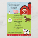 Recherche de de basse cour baby shower invitations Ferme