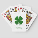 Recherche de trèfles jeux de cartes Irlandais