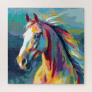 Recherche de tête de cheval puzzles Coloré