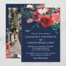 Recherche de marine et de corail mariage invitations Aquarelle