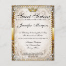 Recherche de fairytale 16ans anniversaire invitations Couronne