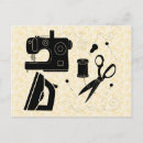 Recherche de couturière cartes postales Fil