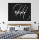 Recherche de monogramme impressions sur toile Nom
