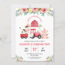 Recherche de rouge de tracteur invitations D'anniversaire de ferme